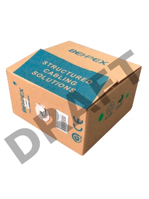 Кабель сетевой UTP 4 пары cat6 solid 0.55мм CCA 305м серый