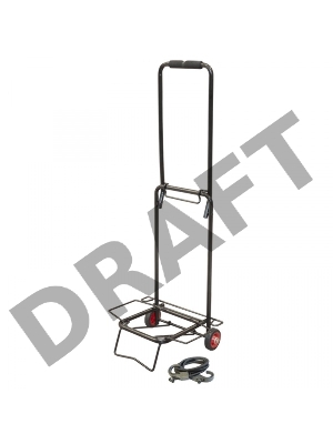 Тележка Рыжий кот BX-15ZP-2 черная, пластик. колеса (15 кг)