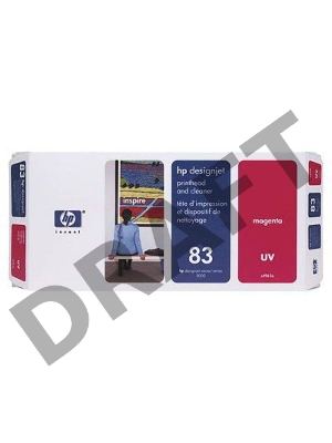 Картридж струйный HP 83 C4962A пурпурный печатающая головка для HP DJ 5500UV/5500psUV/5000UV/5000ps UV