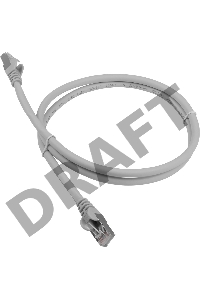 Патч-корд LANMASTER LSZH FTP кат.6A, 1.5 м, серый