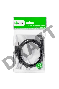 Кабель Greenconnect Кабель интерфейсный USB 2.0 3.0m Premium AM / mini 5P, 28 / 28 AWG двойное экранирование, антифриз, черный