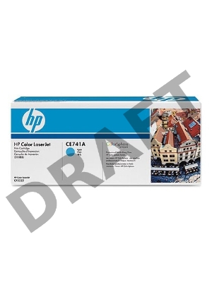 Тонер-картридж HP CE741A голубой Color LJ CP5225 (7300стр.)