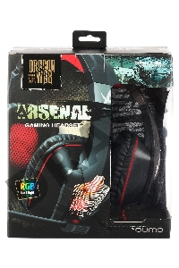 Гарнитура Qumo Arsenal GHS 0016, стереогарнитура,  подсветка, USB