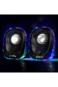 Колонки Sven 330 2.0 черный 5Вт