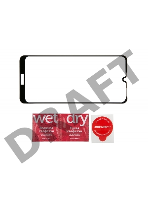 Защитное стекло для экрана Redline черный для Huawei Honor 8A 1шт. (УТ000017075)