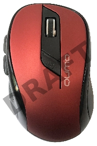 Мышь Qumo Office Line Red M62 [24359] {6 кноп., беспр. 2.4G, 800/1200/1600 dpi}