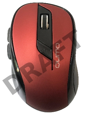 Мышь Qumo Office Line Red M62 [24359] {6 кноп., беспр. 2.4G, 800/1200/1600 dpi}