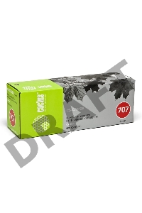 Тонер Картридж Cactus CS-C707BK черный для Canon LBP-5000 (2500стр.)