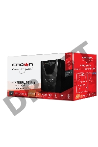 Источник бесперебойного питания Crown CMU-500X (480 ВА / 240 Вт; Off-Line; 1 х Euro + 1 х IEC-320 резервным питанием и фильтрацией; 12V/4,5AH х 1; пластик)