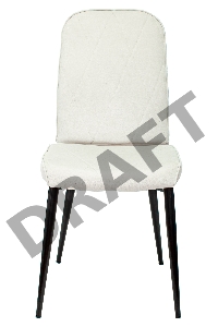 Стул для кухни Бюрократ KF-3 молочный Velvet 20 металл черный на ножках (KF-3/VELV20)