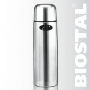 Термос BIOSTAL NB1000 1 л, узкое горло,нерж.,с крышкой-чашкой, 2 пробки (в уп. 12 шт)&