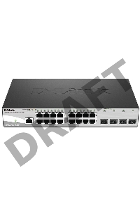 Сетевое оборудование D-Link DGS-1210-20/ME/A1A Управляемый коммутатор 2 уровня с 16 портами 10/100/1000Base-T и 4 портами 1000Base-X SFP