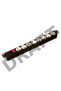 Блок силовых розеток 19