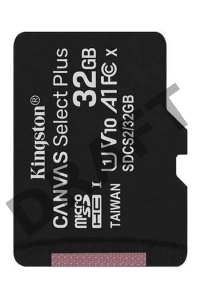Флеш карта microSDHC 32GB microSDXC Class10 Kingston <SDCS2/32GBSP> Class10 UHS-I Canvas Select up to 100MB/s