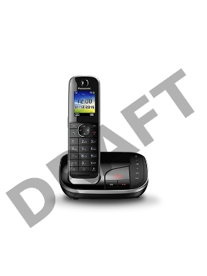 Беспроводной телефон  DECT Panasonic Беспроводной телефон  DECT Panasonic/ цветной, АОН, черный, автоответчик