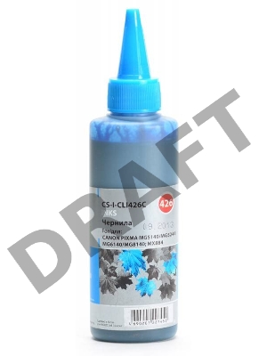 Чернила Cactus CS-I-CLI426C голубой (100мл) Canon PIXMA MG5140/5240/6140/8140; MX884