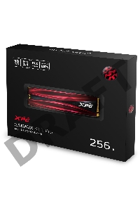 Накопитель SSD M.2 ADATA 256Gb XPG S11 Pro <AGAMMIXS11P-256GT-C> (PCI-E 3.0 x4, up to 3500/1200Mbs, 290000 IOPs, 3D TLC, NVMe 1.3, 22x80mm, радиатор)