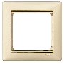 Рамка 1п Сл.кость/Зол. Valena 