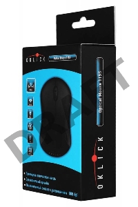 Мышь Oklick 115S for Notebooks Black Optical 1000DPI USB