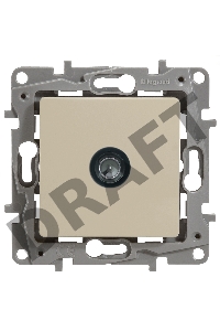 Розетка TV оконечная, Сл.кость ETIKA 