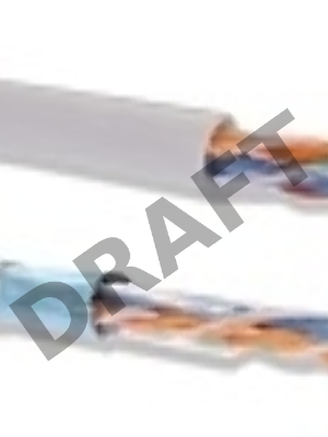 Кабель связи ITK витая пара U/UTP, кат.5E, 4 пары 24AWG solid, 305м, LSZH, серый