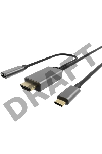 Кабель USB3.1 CM-HDMI 1.8M CU423MCPD-1.8M VCOM