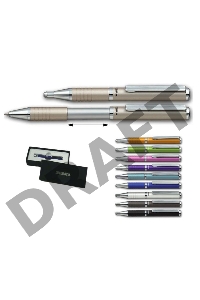 Ручка шариковая Zebra SLIDE (BP115-LG) авт. телескопич.корпус светло-зеленый синие чернила коробка подарочная