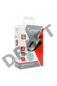 Мышь Gembird MOP-100-S, серый, USB, 1000DPI