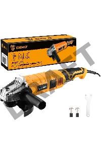 Углошлифовальная машина Deko DKAG1500-150 1500Вт 11000об/мин рез.шпин.:M14 d=150мм