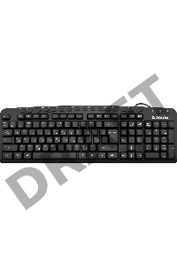 Клавиатура проводная  Defender Focus HB-470 RU USB (Черный) 123клавиши  (45470)