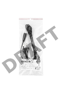 Кабель питания для ноутбуков, аудио/видео техники Cablexpert/Gembird PC-184/2-1.8М, 1.8м, 2-pin, черный, пакет