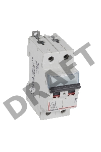 Выключатель автоматический модульный 2п C 16А 6кА DX3-E Leg 407277