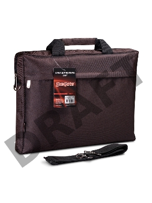 Сумка ExeGate EX212308RUS Start  S15 Charcoal,  темно-коричневая, полиэстер, для ноутбуков до 15.6