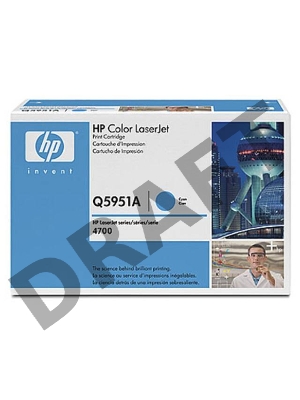 Тонер-картридж HP Q5951A голубой для Color LaserJet 4700 10000стр.