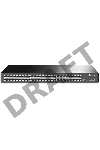 Сетевой коммутатор  TP-Link SMB TL-SG1048 Коммутатор 48-port Gigabit Switch, 1U 19-inch rack-mountable steel case