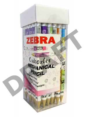 Карандаш механический Zebra FUN CADOOZLES 0.7мм ассорти