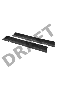 Комплект щеточного ввода в шкаф, универсальный, цвет черный