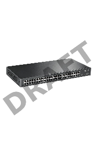 Сетевой коммутатор  TP-Link SMB TL-SG1048 Коммутатор 48-port Gigabit Switch, 1U 19-inch rack-mountable steel case