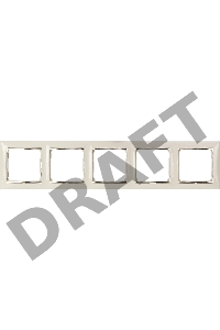 Valena Рамка 5п гор Сл.кость/Зол. Valena Рамка 5п гор Сл.кость/Зол.