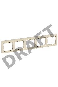 Valena Рамка 5п гор Сл.кость/Зол. Valena Рамка 5п гор Сл.кость/Зол.