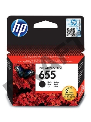 Картридж струйный HP 655 CZ109AE черный для HP DJ IA 3525/4615/4625/5525/6525 (550стр.)