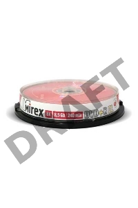 Диск DVD+R Mirex 8.5 Gb, 8x, Cake Box (10), Dual Layer (10/300)