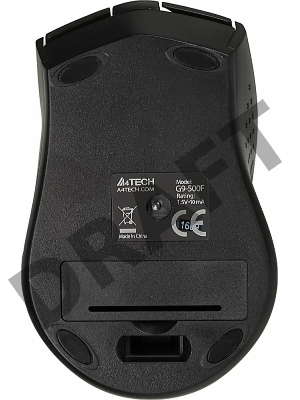 Мышь Беспроводная A4TECH G9-500F-1, USB (черный) Nano 2.4 ГГц, 4кн, V-Track