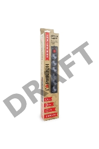 Сетевые фильтры Gembird Сетевой фильтр Гарнизон EHB-0 0,5 м 6 розеток черный для UPS