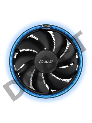 Кулер PCCooler E126M B S775/115X/AM2/2+/AM3/3+/AM4/FM1/FM2/2+ (48 шт/кор, TDP 92W, вент-р 120мм с PWM, Blue LED FAN, 1000-1800RPM, 26.5dBa) Retail Color Box