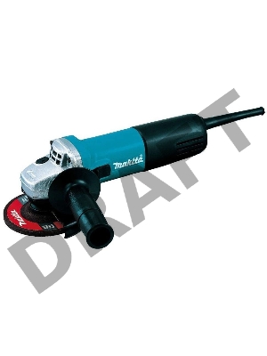 Углошлифовальная машина Makita 9557HNK6 840Вт 11000об/мин рез.шпин.:M14 d=115мм