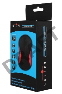 Мышь Oklick 115S for Notebooks Black/Red Optical 1000DPI USB