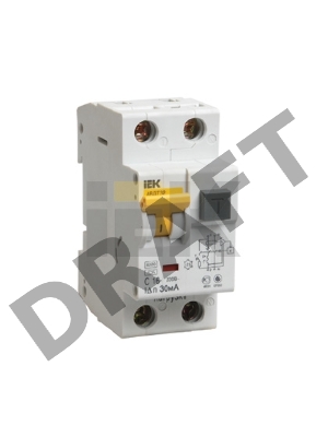 Выключатель автоматический дифференциального тока ИЭК 2п 20А/30мА C  АВДТ 32 MAD22-5-020-C-30