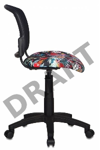 Кресло Бюрократ CH-296NX/TATTOO спинка сетка черный сиденье черный черепа Tattoo