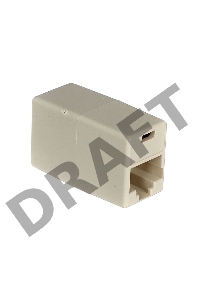 Проходной адаптер RJ-45, категория 5e (8P8C), 2 розетки RJ-45, Aopen, 10 шт в упаковке (ACT251)